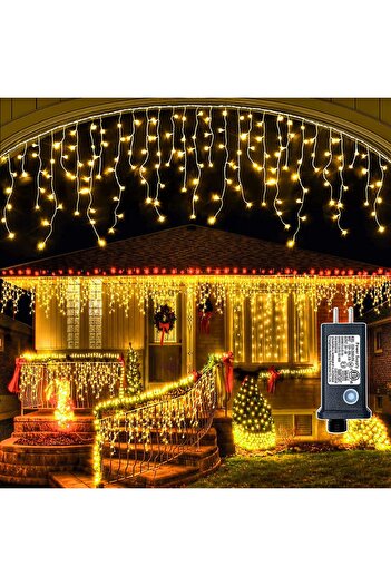 BellFyd 12 M Turturi - Warm White Fringe, For Exterior and Interior, Interconnectable, Decoration