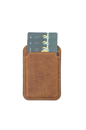 Hedef Market Maggy Leather Card Holder G19 Tan
