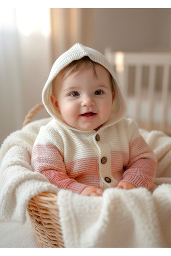Bursa Trikomer Wonderful Color Changing Hooded Baby-Child Cardigan