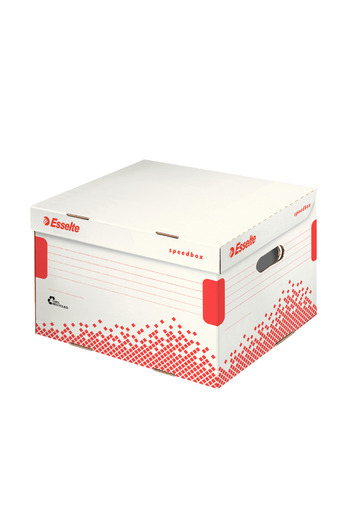 Esselte Speedbox recycled and cardboard storage box with white lid