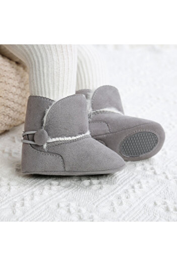 Superbaby Grey boots with buttons for girls