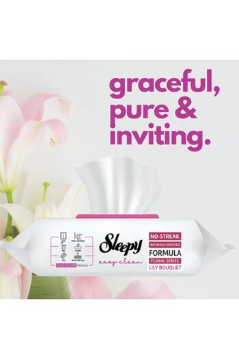 Sleepy Easy Clean Surface Cleaning Wipes - Lilium Bouquet 6 PACK - 600 Wipes
