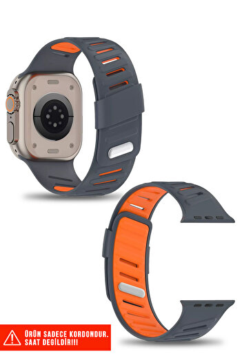 Nezih Case Apple Watch 2/3/4/5/6/7/8/9/Se/Ultra/Ultra2 44/45/49 and Series 10 46mm Compatible Silicone Band