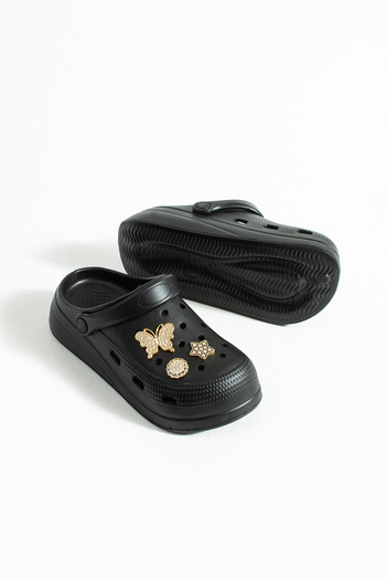 Polomia Comfort Sara Women's Butterfly Detail Accessory Beach Antibacterial Flat Sabo
