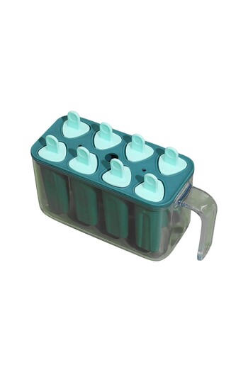 Flippy Ice Cream Molds, Flippy, 8 Silicone Molds, Ice Cream and Frozen Juice Mold, 13 x 10 x 6.5 cm, Blue