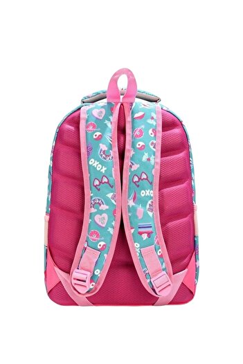 KY Girl's Primary School Orthopedic Lolb 2-Piece Bag Set with 4 Compartments, Water Bottle Compartment and Lunch Box