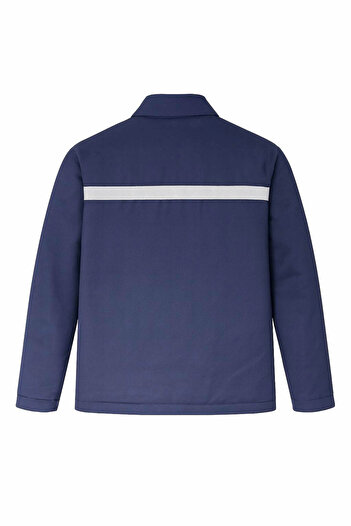 Çamdalı İş Elbiseleri 16X12 Gabardine Work Jacket with Detachable Sleeves, Detachable Liner, Quilted, Reflective, 4 Pockets