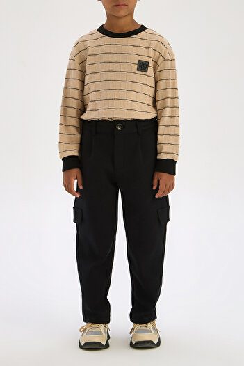 Nebbati Boy Black Trousers