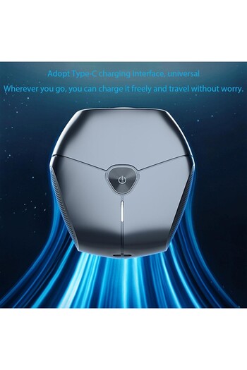 Flippy Portable Shaver, Flippy, 60 min Battery Life, Cleaning Brush, Rechargeable, 7.3x7.5x3.3 cm, Black
