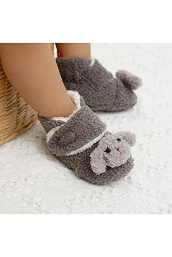 Superbaby Gray fur lined boots - Oita