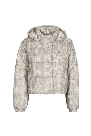 Vans Women's Coat Beige Coat Short Hillgate Aop Cropped Puffer