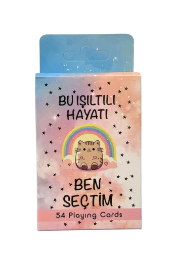 EFBUTİK I Chose This Sparkling Life Playing Card Poker Card
