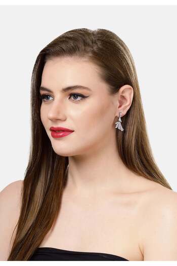 Avant-Garde Paris Feather shaped Drop Earrings