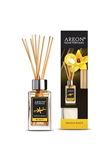 Areon Room Air Freshener with Sticks, Areon, Vanilla Black, vanilla + musk, 85 ml