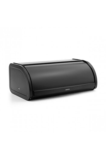 Brabantia Roll Top Bread Box 646885, 16 l, 44.5x26 cm, Lightweight and sturdy construction, Black
