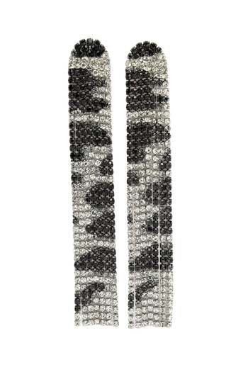 Avant-Garde Paris Diva Collection Long Fringe Chandelier Earrings