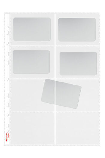 Esselte A4 protective film for business cards 105 microns 10 pieces/set