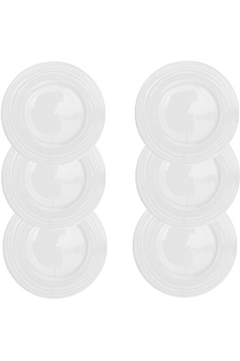 Culinaro Set of 6 porcelain plates Wave 30cm
