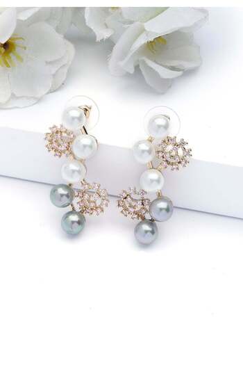 Avant-Garde Paris Cascading Snowflake Earrings