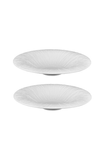 Culinaro Set of 2 deep porcelain plates Ren 17xh3.5cm