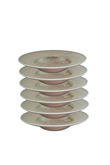 Culinaro Set of 6 porcelain pasta plates Bloom 28cm 380ml