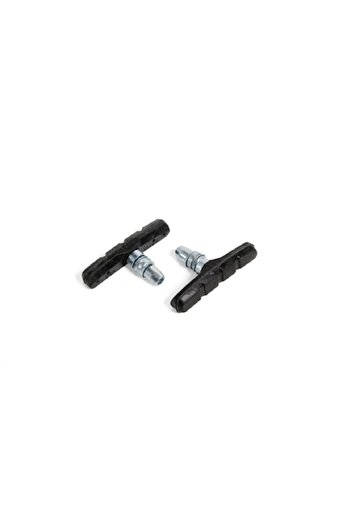Bibilel Set of 2 bicycle V-Brake brake pads 70 mm, compatible with Shimano, Black