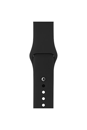 Bibilel Silicone Strap for Apple Watch, Compatible with 42/44 mm Size, Black, BBL1743