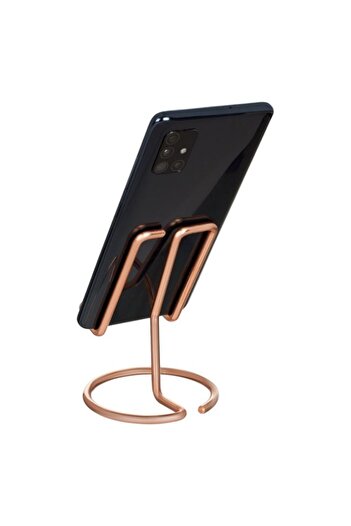 SOHO Suport metalic de birou pentru telefon, 8 x 8 x 11 cm, roz