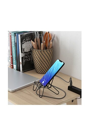 SOHO Suport telefon metalic, negru