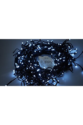 Flippy Outdoor Christmas Installation IP65, 40 m, 960 Large LEDs, Fringes, Cold White, 220v,
