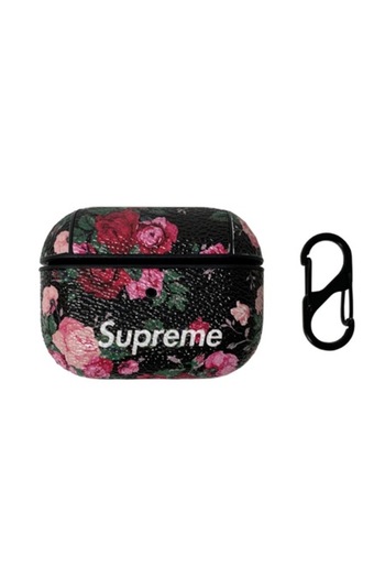 Bibilel Leather Support Case with Pattern for Apple AirPods Pro, Multicolor