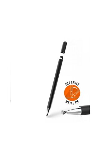 OEM Stylus Pen universal cu 2 capete de utilizare pentru dispozitive cu touch screen - Negru, 15 cm
