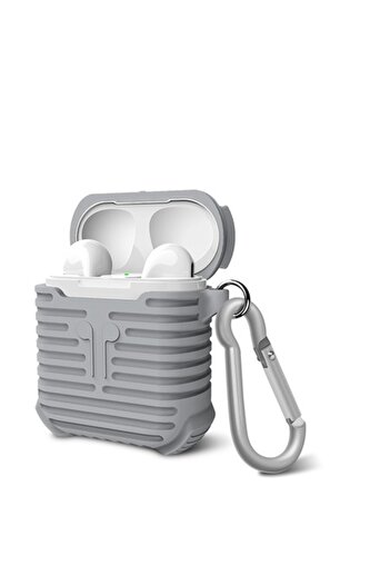 Bibilel Husa suport casti compatibila cu Apple AirPods, Gri
