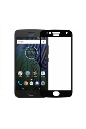 OEM Protective Screen for Moto G5S, Black, 9H Full-Screen Coverage, Tempered Glass