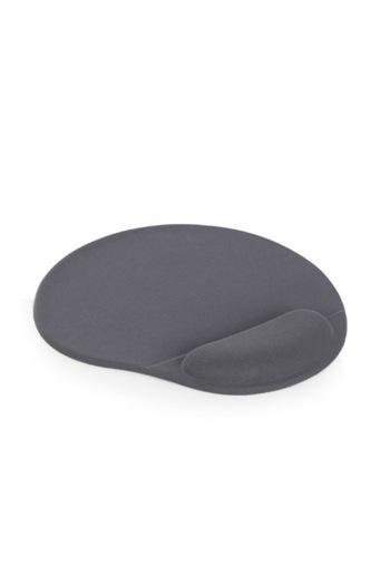 Bibilel Mousepad with Gel Wrist Support, Textile Exterior, Grey
