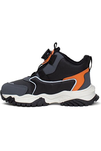 GÜLERSHOES Garantili Orijinal Su Geçirmez Kaymaz Taban Kışlık Sıcak Cırt Bantlı Çocuk Bot 31-32-33-34-35 Numara