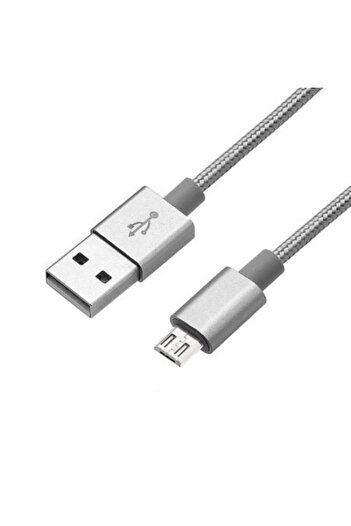 SOHO Cablu de date micro USB pentru Samsung, Huawei, HTC, Allview, 3m, gri