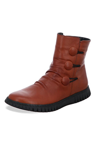 İNZE AYAKKABI Brown, Genuine Leather Boots - Model Name: New Spain