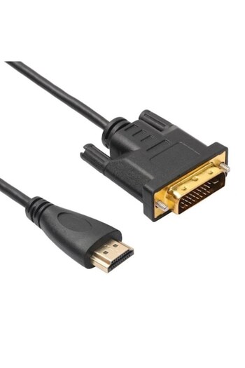 Bibilel HDMI to DVI-D 24+1 Pin Video Cable, 1.5 m, Black