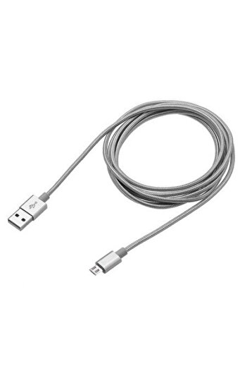 SOHO Cablu de date micro USB pentru Samsung, Huawei, HTC, Allview, 3m, gri