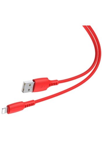 SOHO USB to Lightning cable compatible with iPhone, iPad, iPod, length 2 meters, Red