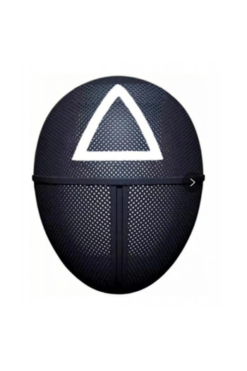 Bibilel Squid Game Mask, Triangle model, cosplay, Black White