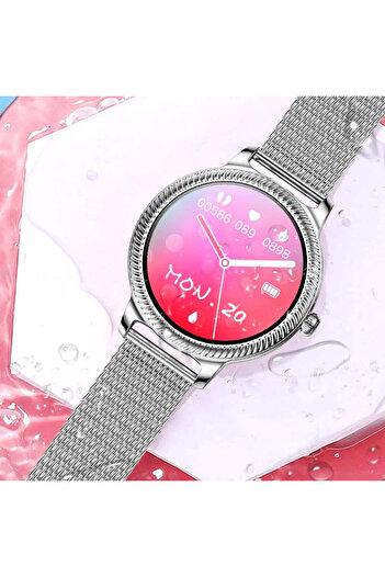 Cyclop Ceas smartwatch si bratara fitness AK38, pentru femei, ciclu menstrual, somn, notificari, bratara me