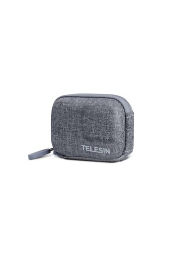 TELESIN Protective Case Compatible with GoPro Hero 9 and Hero 10, Zipper Closure, Hard Case, Gray