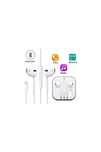 SOHO Headphones for iPhone with Microphone, Volume Control, Bluetooth, Lightning, White