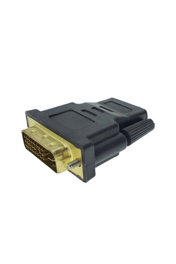 Bibilel Adaptor DVI 24+5p male to HDMI female, Bidirectional, Black