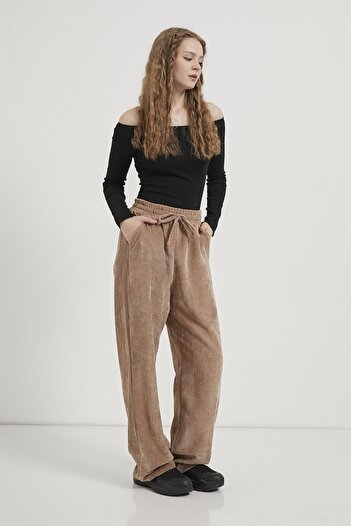 Arma Life Armalife 6039 Velvet Waist Tie Women's Pants
