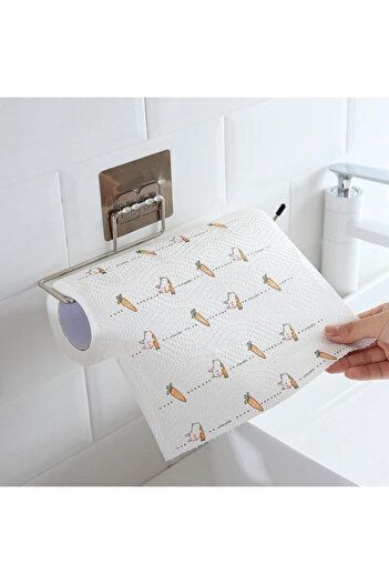 OEM Self-adhesive paper towel holder, Stainless steel, 22 cm, Silver