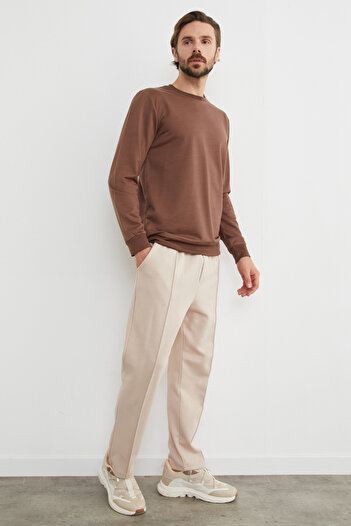 Fulla Moda Basic Crew Neck Sweatshirt