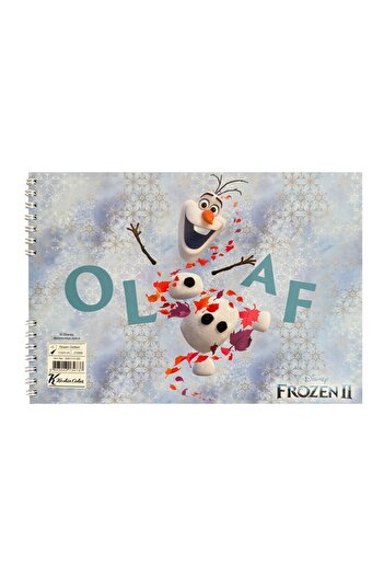 KESKİN COLOR Licensed Frozen Spiral Unlined Luxury Drawing Notebook 15 Sheets 17X24 - 1 Piece